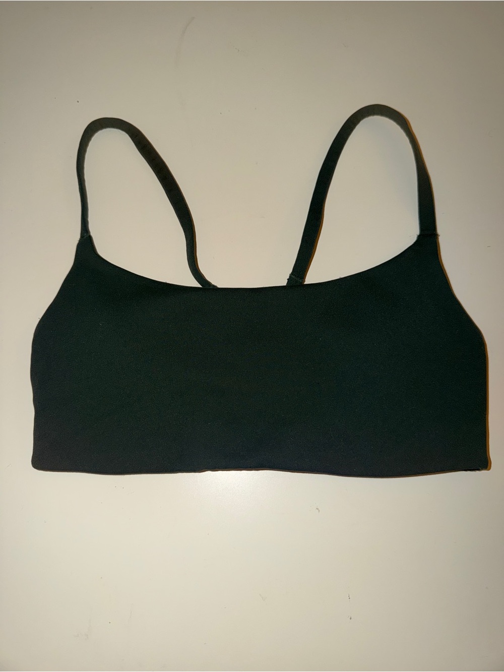 Lululemon wunder train strappy racer bra - legacy green